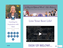 Tablet Screenshot of coachingforinspirationwithpatti.com